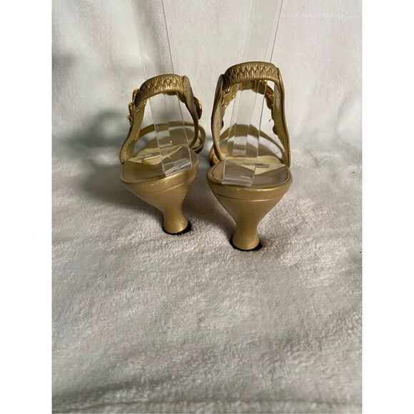 ‎Paloma Gold Slingback Sandals - Picture 3 of 4